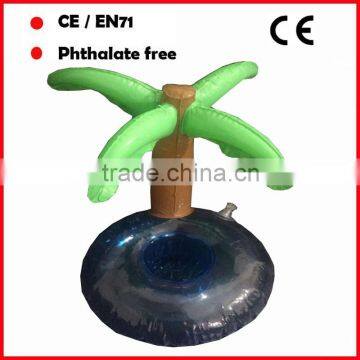 PVC promotional items inflatable island bottle holder