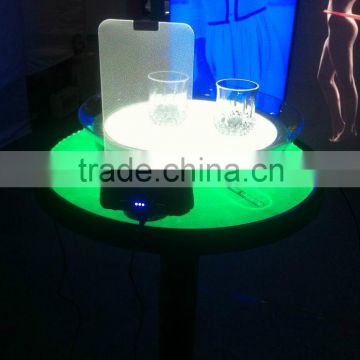 LED products used in bars as table and led winelist luminous cup with led teay