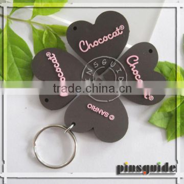 Cheapest Promotional soft PVC custom cute shape keychains with custom embossed logo