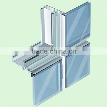 waterproof alumnum glass curtain wall