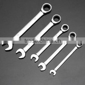 1pc Reversible Combination Stubby Ratchet Wrench Ratcheting Socket Spanner AR-76