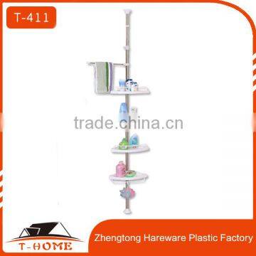 factory telescopic bathroom corner shelf for bathroom