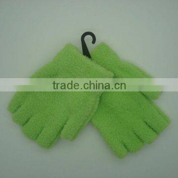 Boxi-High quality red chenille kids knitted gloves