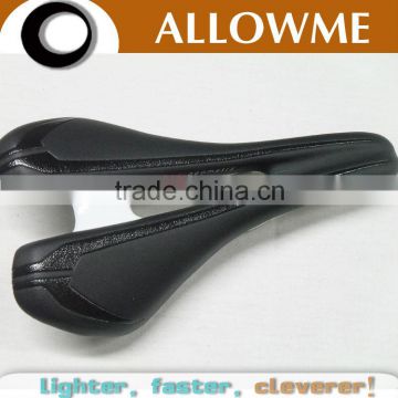 Titanium rail gel design Ventilation cow leather bicycle saddle