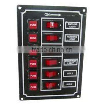 6-Gang Marine Switch Panel