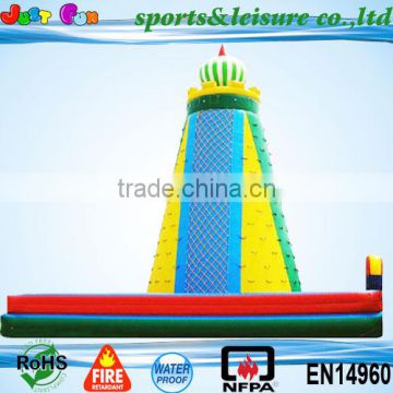 2015 rock climbing wall rope ladder,inflatable wall mounted ladder,giant inflatable climbing wall