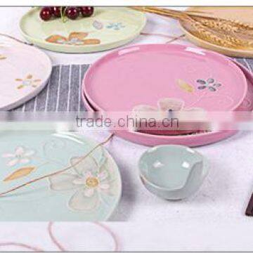 Creative Japanese Korean Flat Ceramic Dinner Plate HY1671902 photo-2