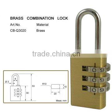 Heavy duty brass padlock unity lock changeable combination lock