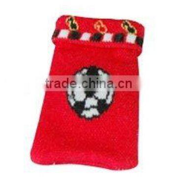 knitting mobile phone pouch