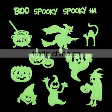 Plastic Halloween glow in the dark sticker wall decoration door decoration window decoration