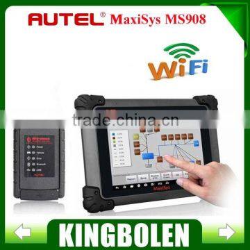 Original Autel MaxiSys MS908 OBD 2 Bluetooth Scanner Wireless Touch Screen Display Universal OBD2 Scanner