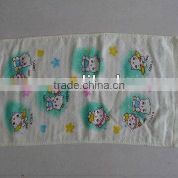 100 cotton printed children face hand towel