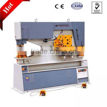 Hydraulic Ironworker machine to cut and punch carbon steel plate,Hydraulic Ironworker machine