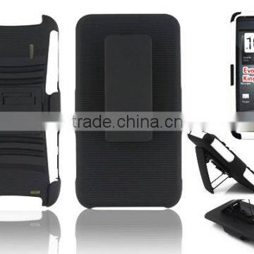 Armor design and kickstand case for HTC EVO DESIGN 4G with belt clip holster                        
                                                Quality Choice