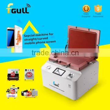 LCD Repair Machine fgull Latest Upgrade 2 in 1 OCA Vacuum Laminating Machine with Touch Screen, Built-in Pump+Compressor