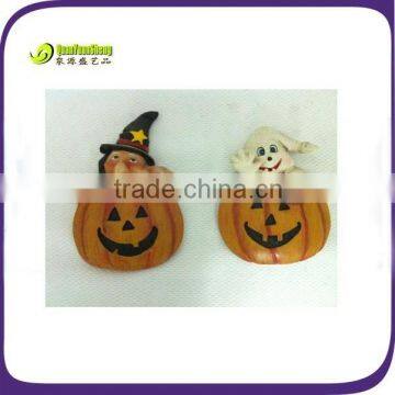 Factory price halloween pumpkin resin fridge magnet 3d