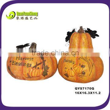 new design polyresin pumpkin thanksgiving decoration