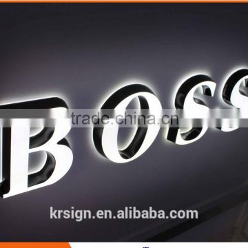 clear acrylic frontlit letter sign making