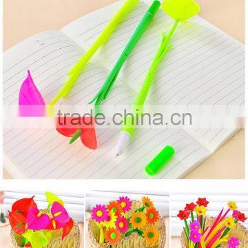 Creative Product Hot Sale Cheap Flower Shape Gel Pen photo-3