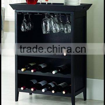 15 bottles and 15 wine glasses wood wine display rack