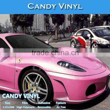 CARLIKE CL5804 Glossy Candy Color Pink Vinyl Stickers Car Wrapping photo-6