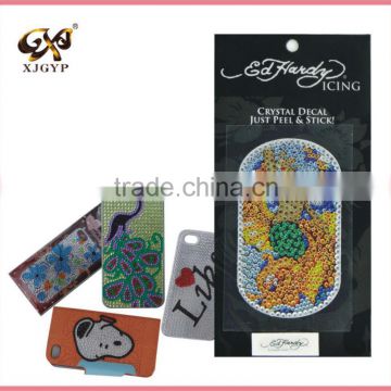 diamond acrylic sticker/cell phone diamond stickers/jewelry seal cell phone stickers