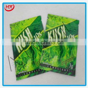 kush potpourri bags/seal bags for powder laminated sachet bag/mini plastic packaging bag