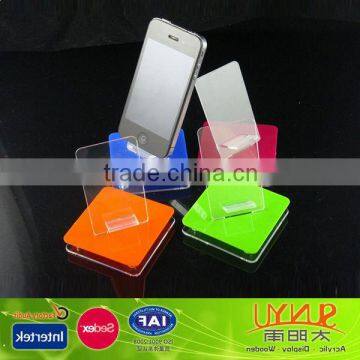 Transparent Acrylic Iphone display stand Acrylic Cell Phone Display