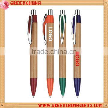 Cheap Custom Advertising Ballpoint Bamboo Pen Quality Choice