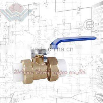 WD-2604 PPR Full Port Brass Ball Valve Double Union