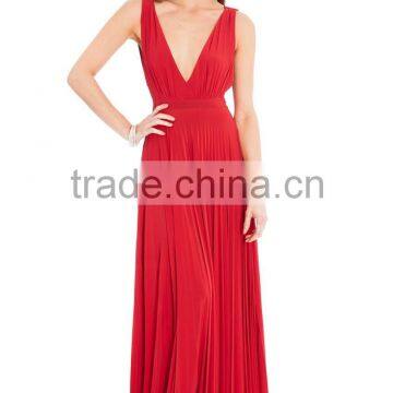 Sexy Deep V-neck Fairy Prom Bridal Dress