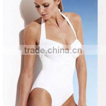 ladies white one piece sexy swimwear