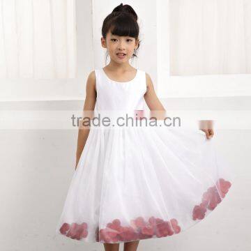 Kids white dress summer girls flower princess party dresses