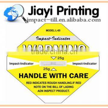 Hot Shockwatch Label For Transport Impact Indicator Sticker Sensor Label Shock Label