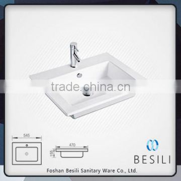 Thin wash tub ceramic bathroom basin A8004