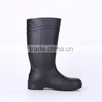2016 Wholesale Cheap Black Safety PVC Rain Boots, Steel Toe Insert Safety Boots photo-6