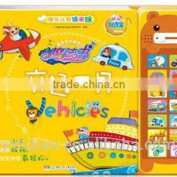 hot sell baby's book for 0-2 years , sound book , reading book