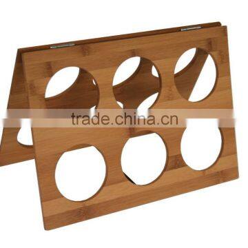 Hot Sale High Quality New Design Bamboo Storage Holder Wine Rack Wine Glass Holder