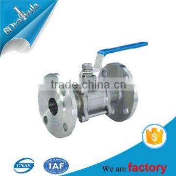 DN32 DN40 3 pieces stainless steel 304 316 full bore flanged ball valve