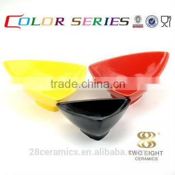 Wholesale Mexican Pottery Chinaware, Triangle bowl China Suppliers