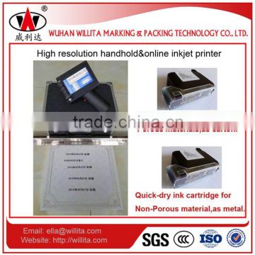 PET bottle batch code handheld inkjet printer