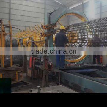 Reinforcing pile cage welding machine