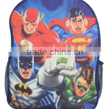 PVC printing +600D cartoon school bag