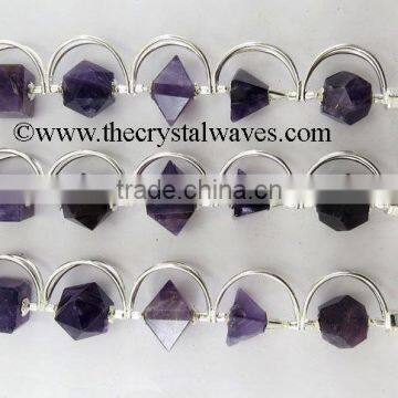 Amethyst Platonic Solids Healing Stick