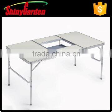 Outdoor Portable Alu Folding Table for Camping Barbecue