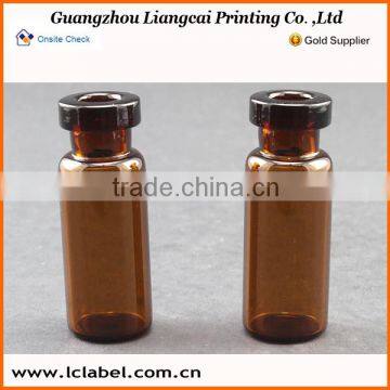 Amber delicate tubular 10ml injection vial
