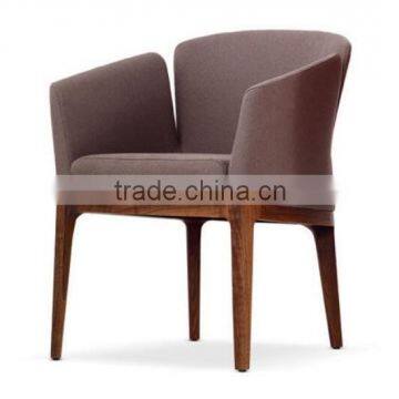 Armchair in wood base Foshan manufacturer HDAC1058