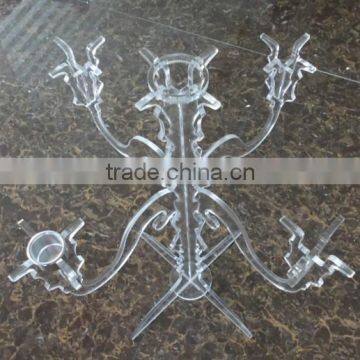 Customized acrylic candelabra acrylic candel stand