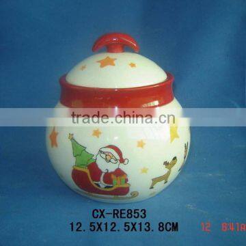 Lovely Christmas Santa ceramic containers