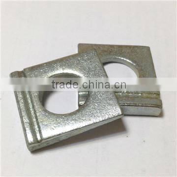 Zinc plated square hole washer